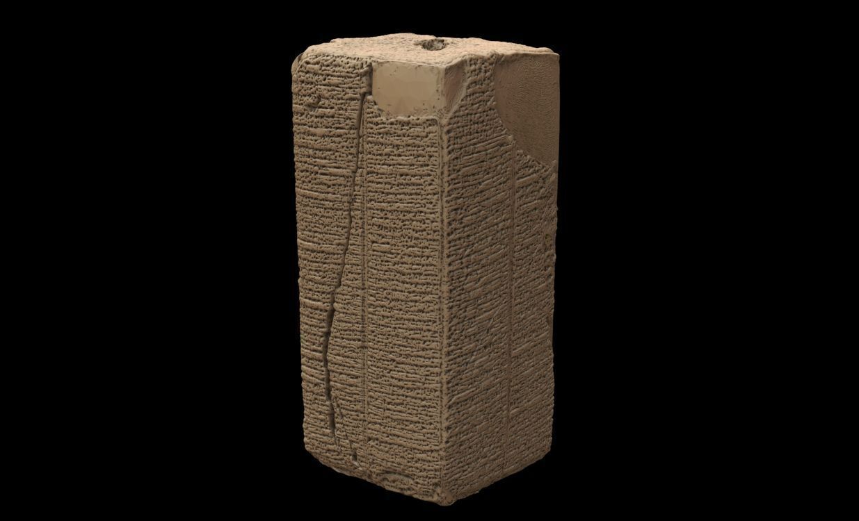 Sumerian King list 3D print model_19