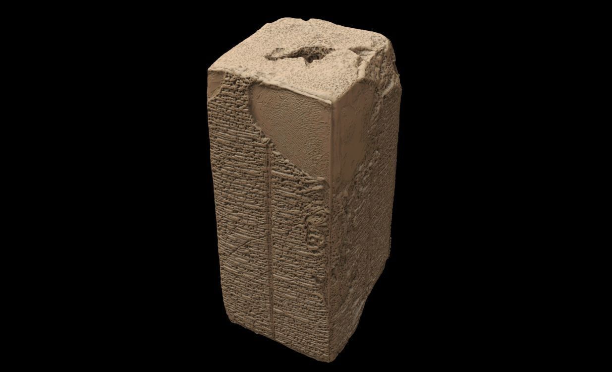 Sumerian King list 3D print model_26