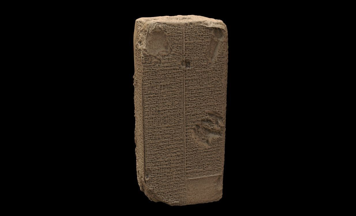 Sumerian King list 3D print model_12