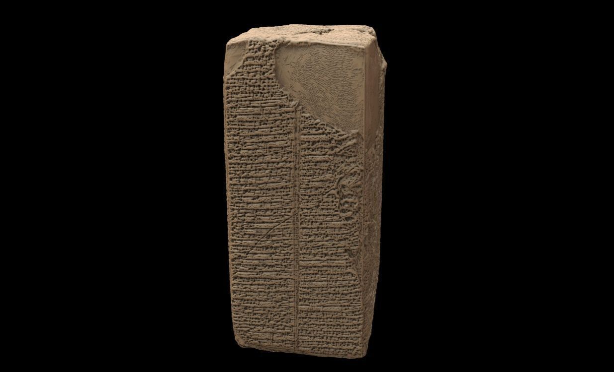 Sumerian King list 3D print model_24