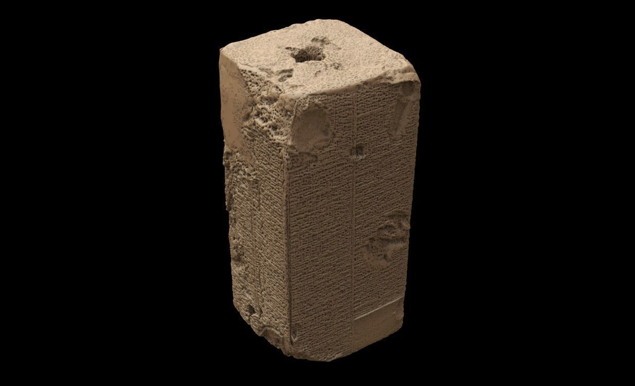 Sumerian King list 3D print model_11