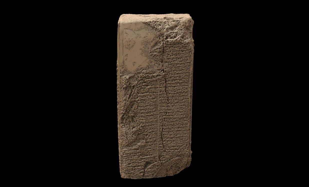 Sumerian King list 3D print model_6