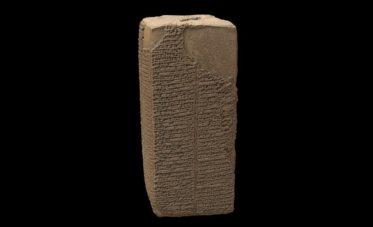 Sumerian King list 3D print model_22
