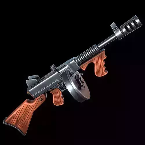 Stylized Thompson Gun