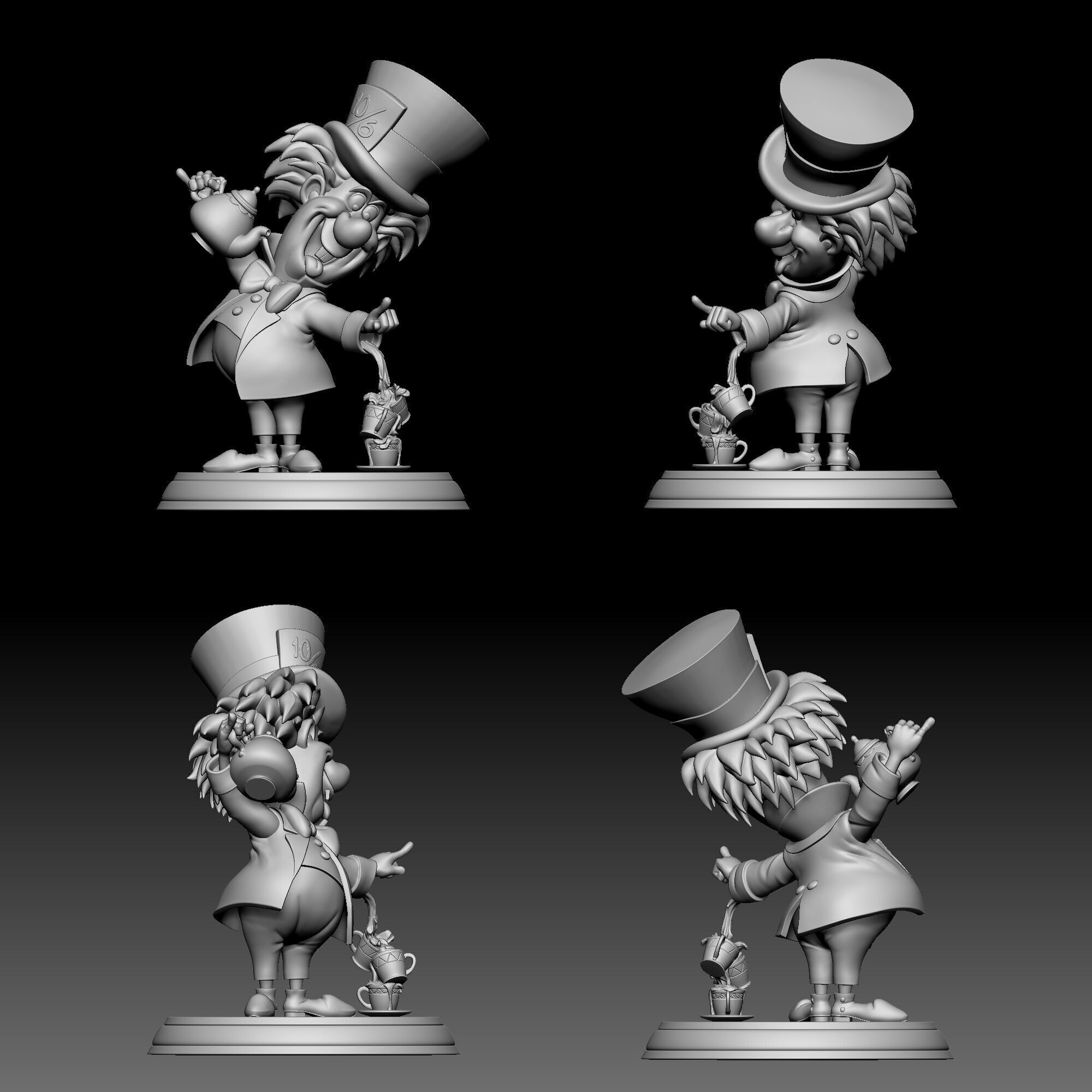 Mad Hatter - Alice in Wonderland - 030 3D print model_8