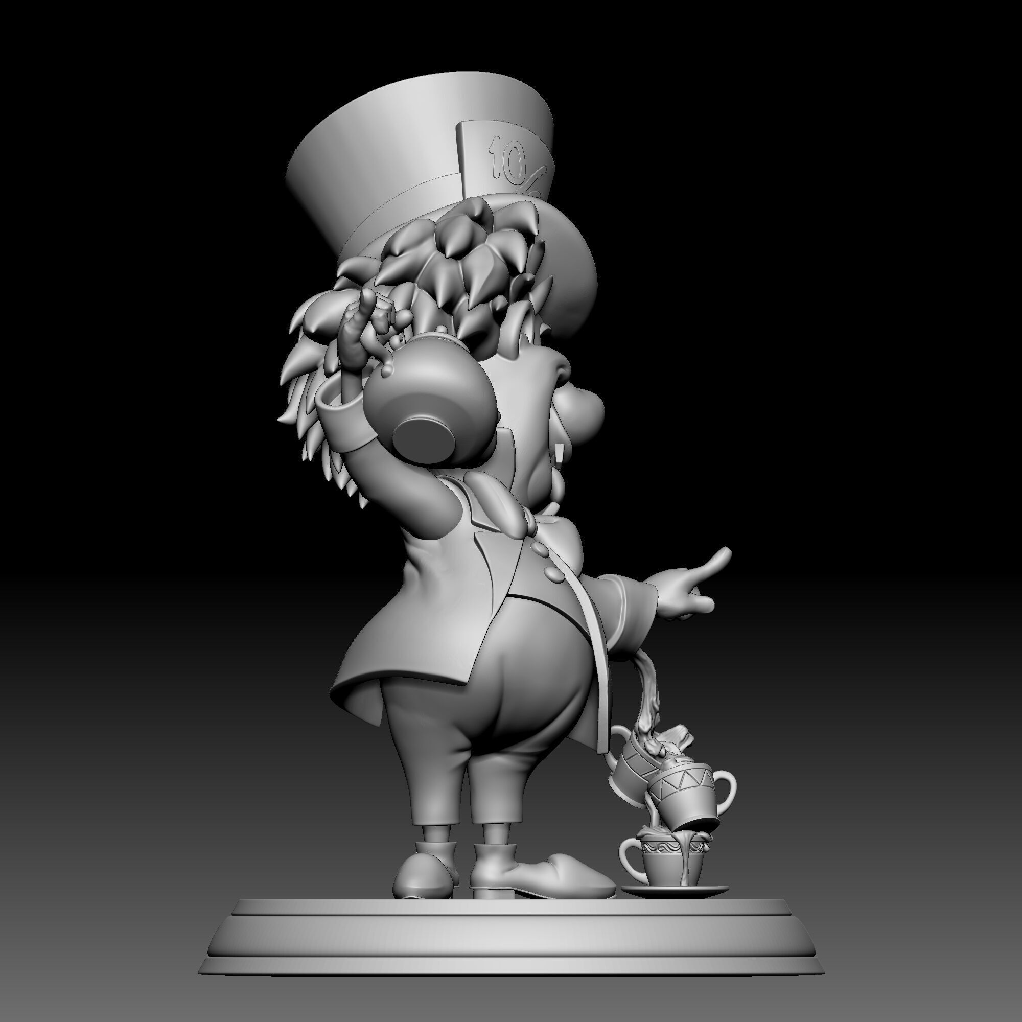 Mad Hatter - Alice in Wonderland - 030 3D print model_6
