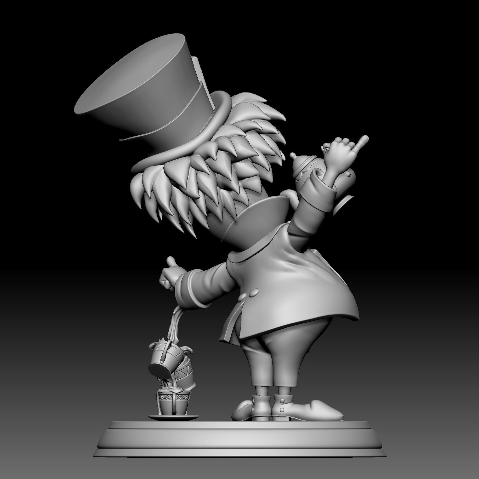 Mad Hatter - Alice in Wonderland - 030 3D print model_4