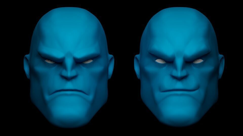 MAULER TWINS HEAD SCULPT 3D print model_4