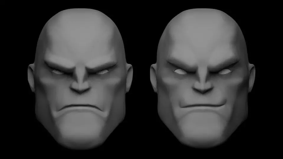 MAULER TWINS HEAD SCULPT 3D print model_0