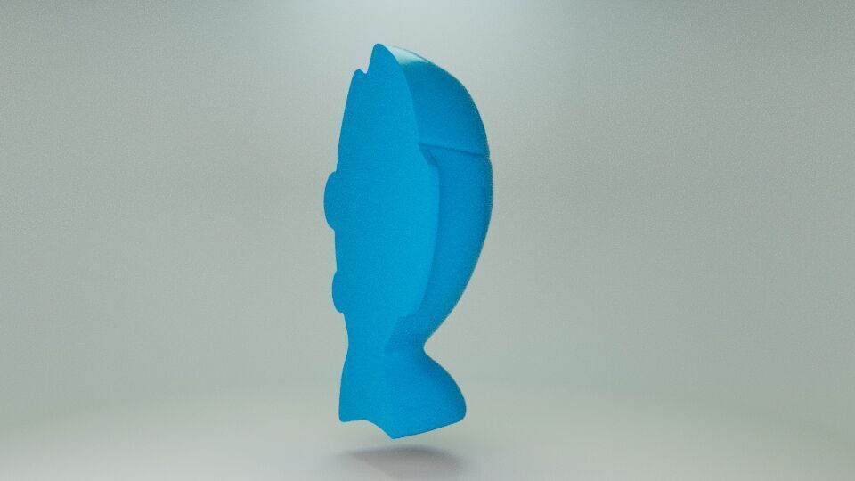 Gummy fish 3D print model_3