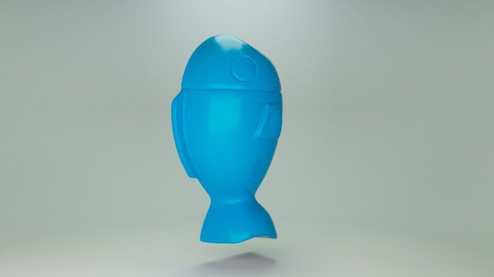Gummy fish 3D print model_4
