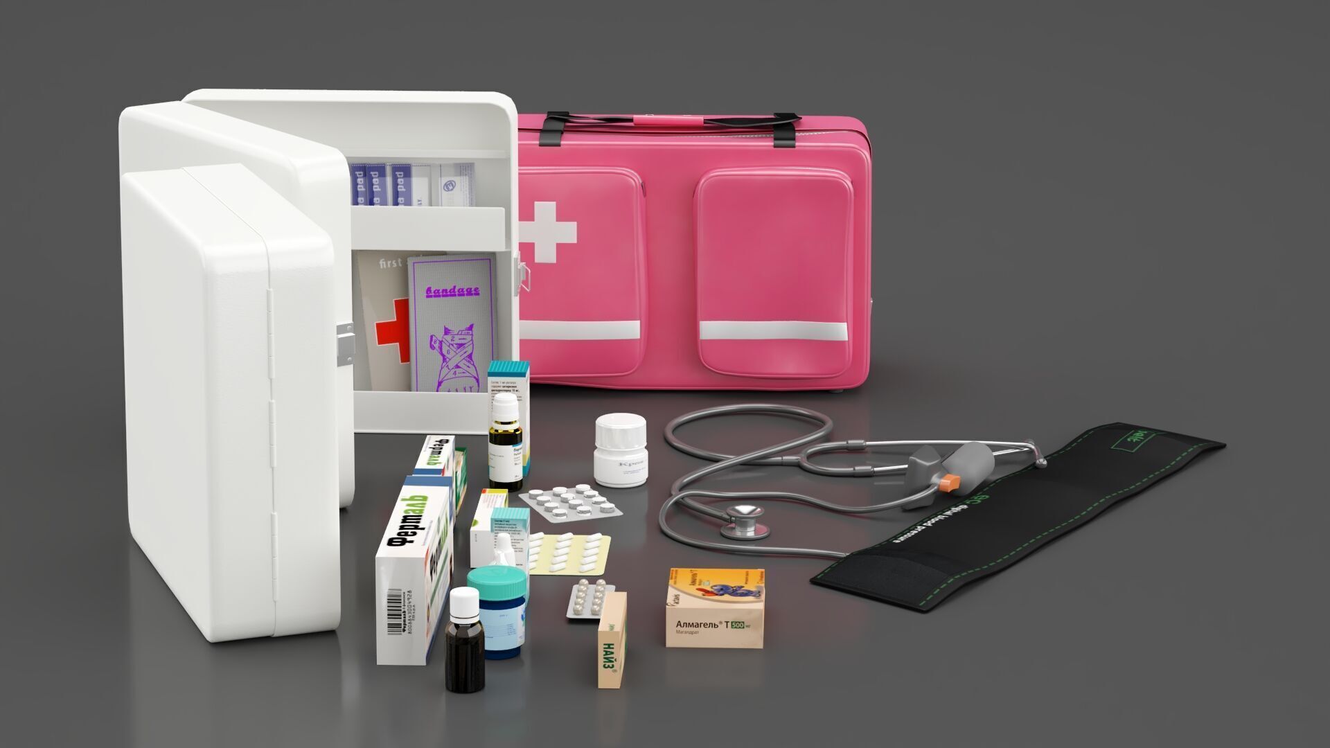 First Aid Kit 3D model_9