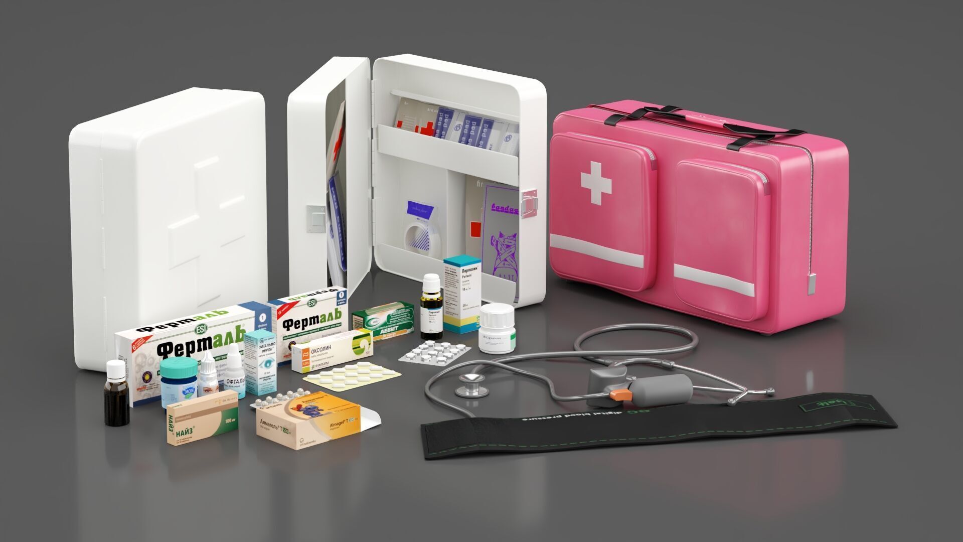 First Aid Kit 3D model_8