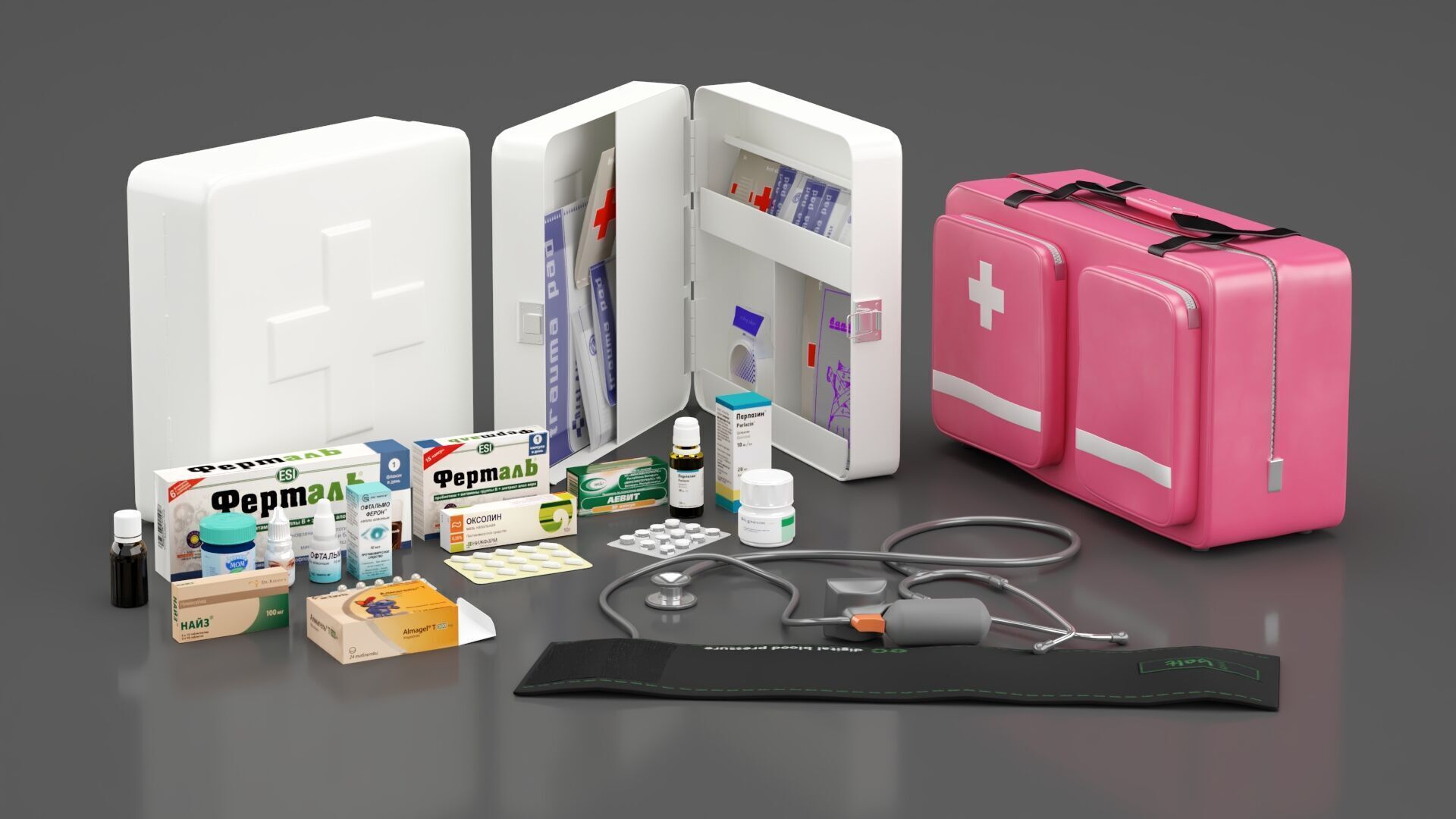 First Aid Kit 3D model_7