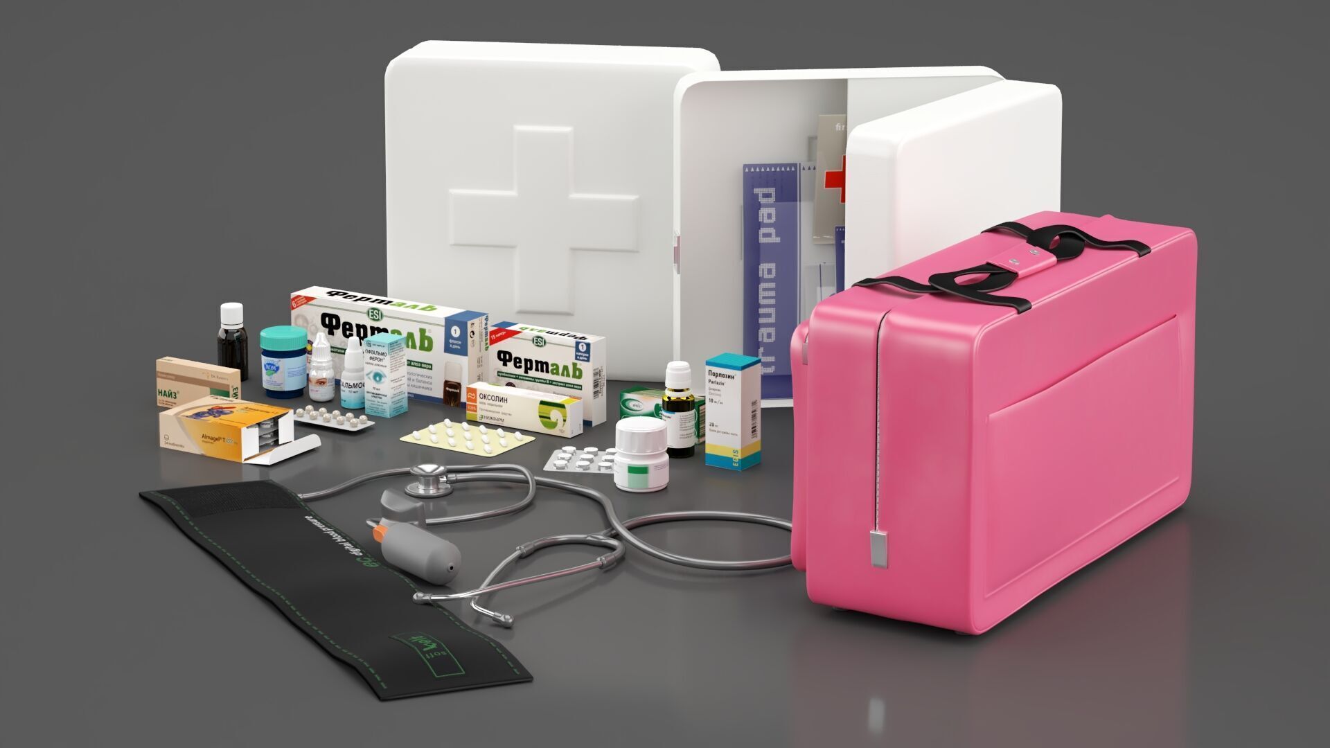 First Aid Kit 3D model_4