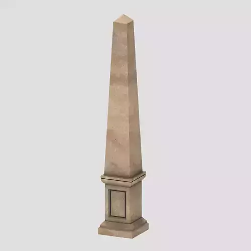 Minimalist Stone Obelisk  Low-poly 3D model