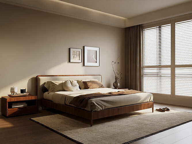 Wabi Sabi bedroom 044 3D model