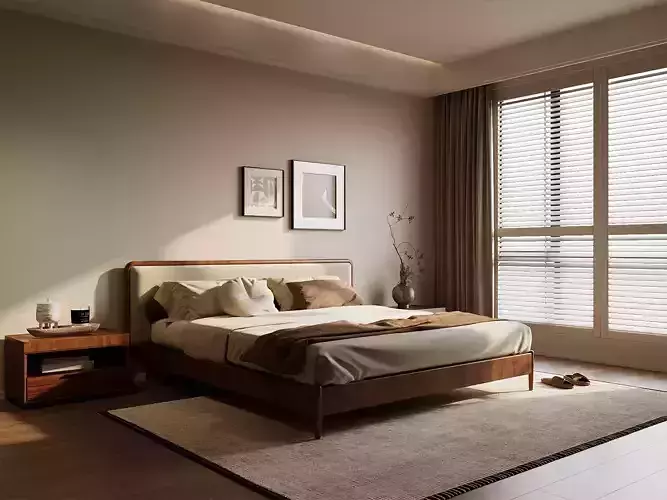 Wabi Sabi bedroom 044 3D model
