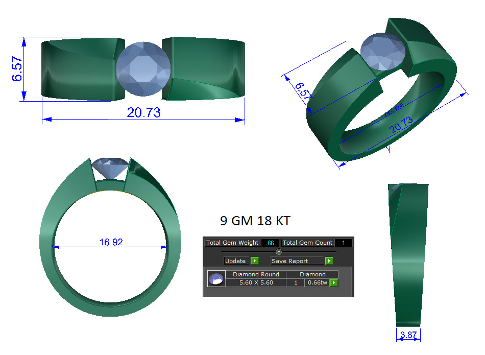 Mens Ring Render 3dm STL OBJ FBX Details 3D print model_1