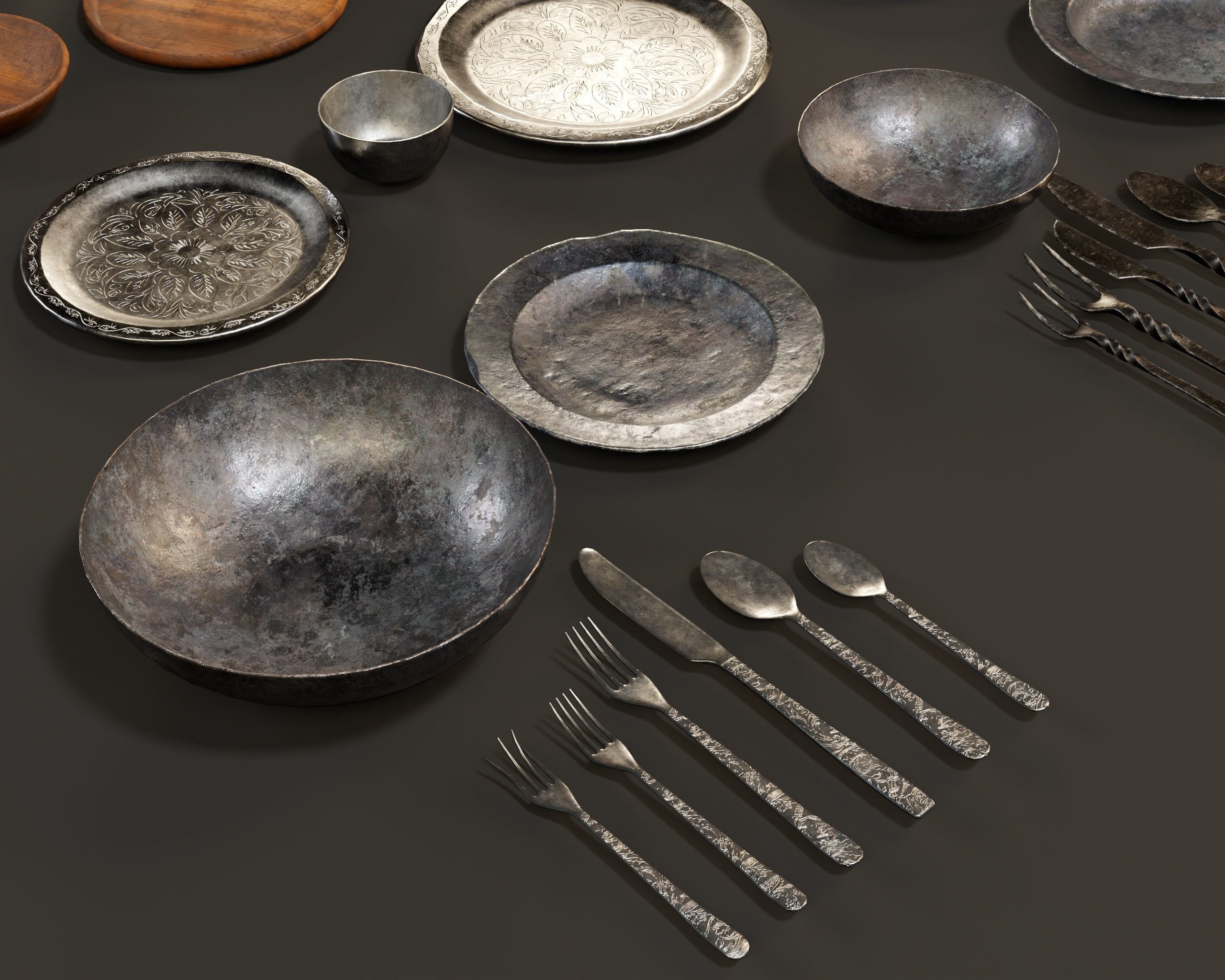 Medieval Tableware Pack 3D Model Collection_13
