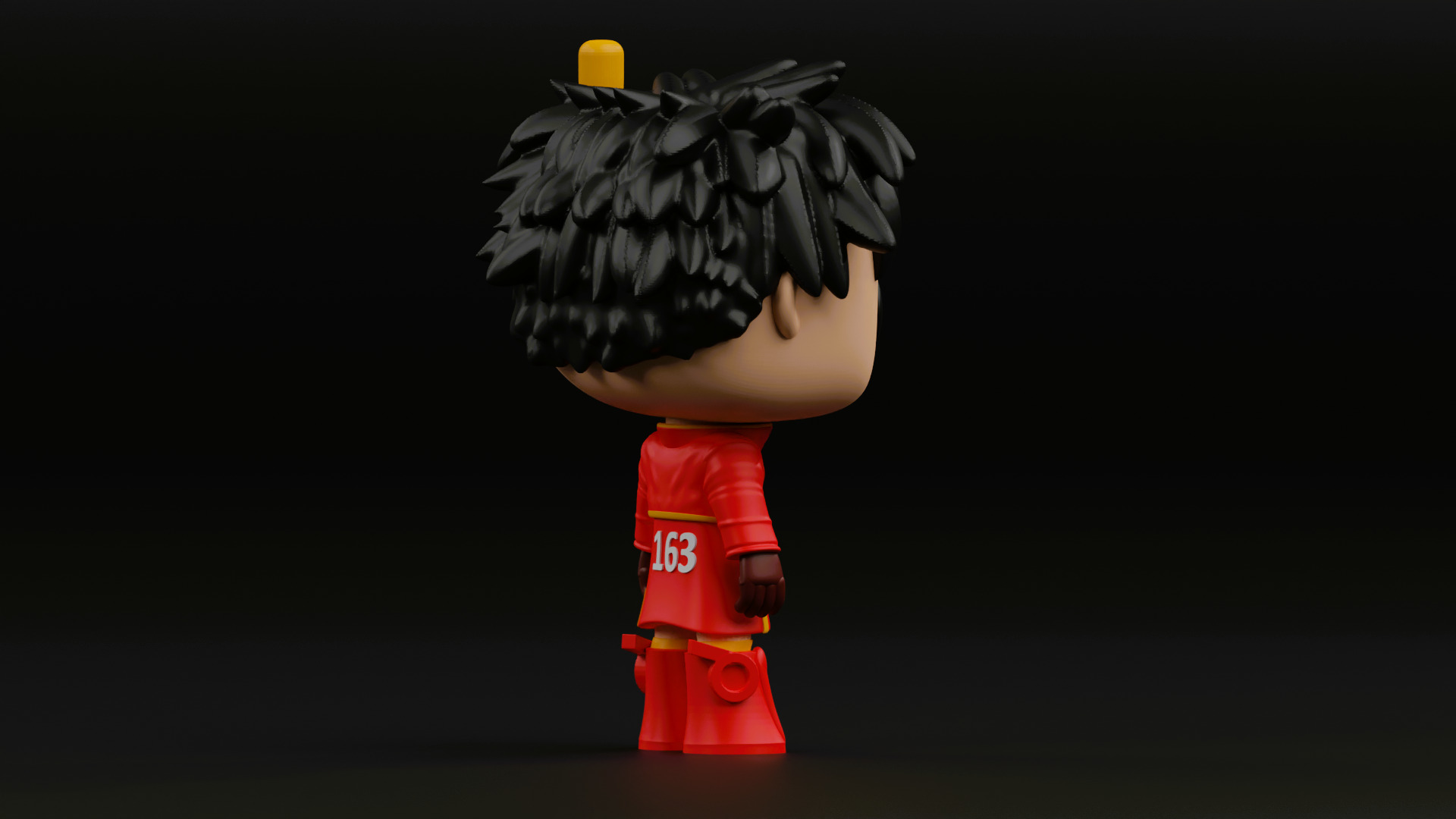 luffy in SSG coat funko pop from the anime one piece 3D print model_10