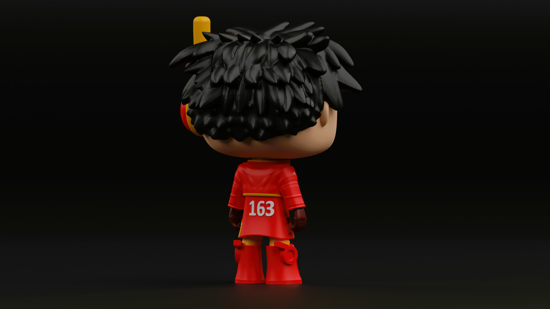 luffy in SSG coat funko pop from the anime one piece 3D print model_11