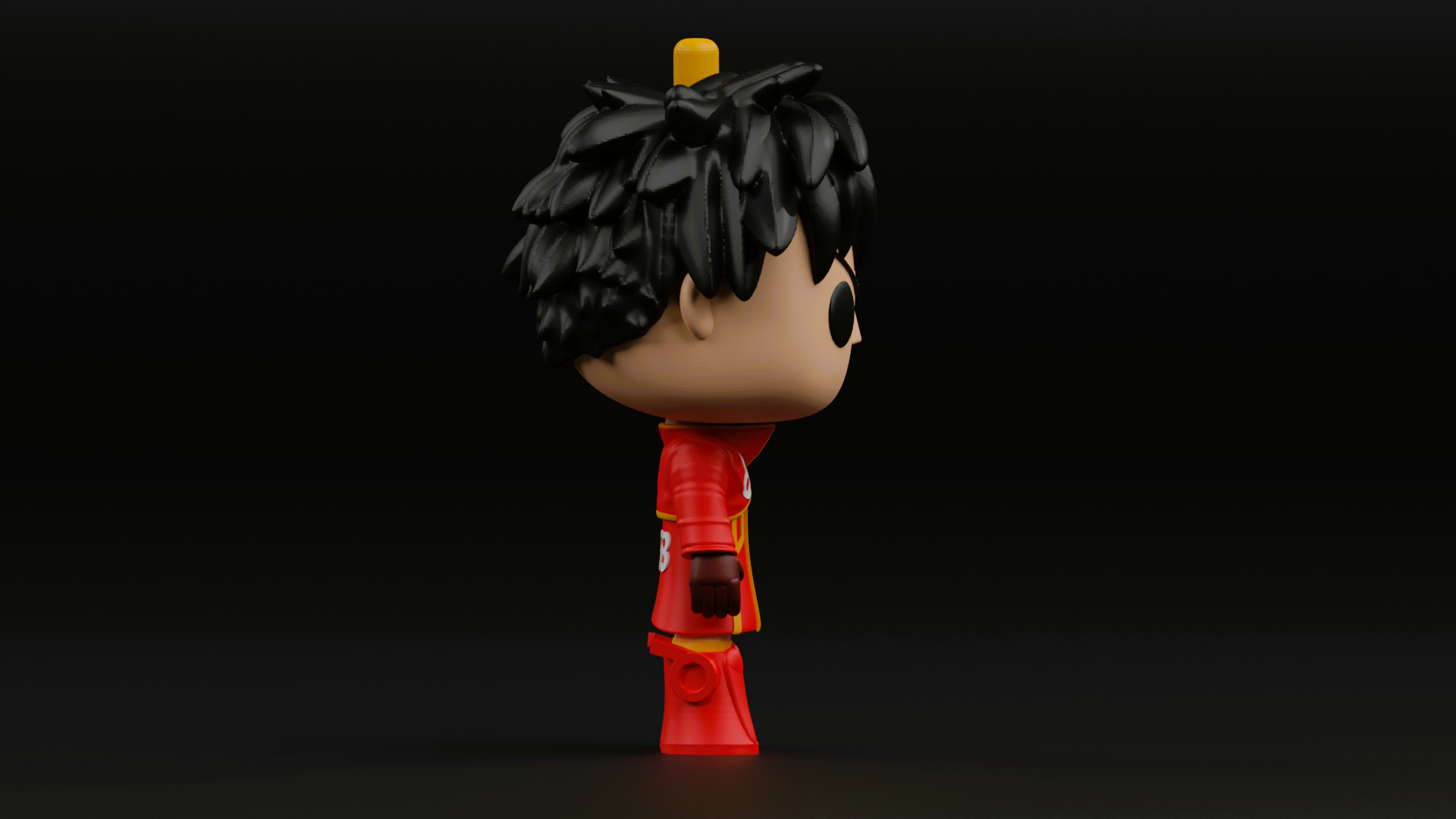 luffy in SSG coat funko pop from the anime one piece 3D print model_9
