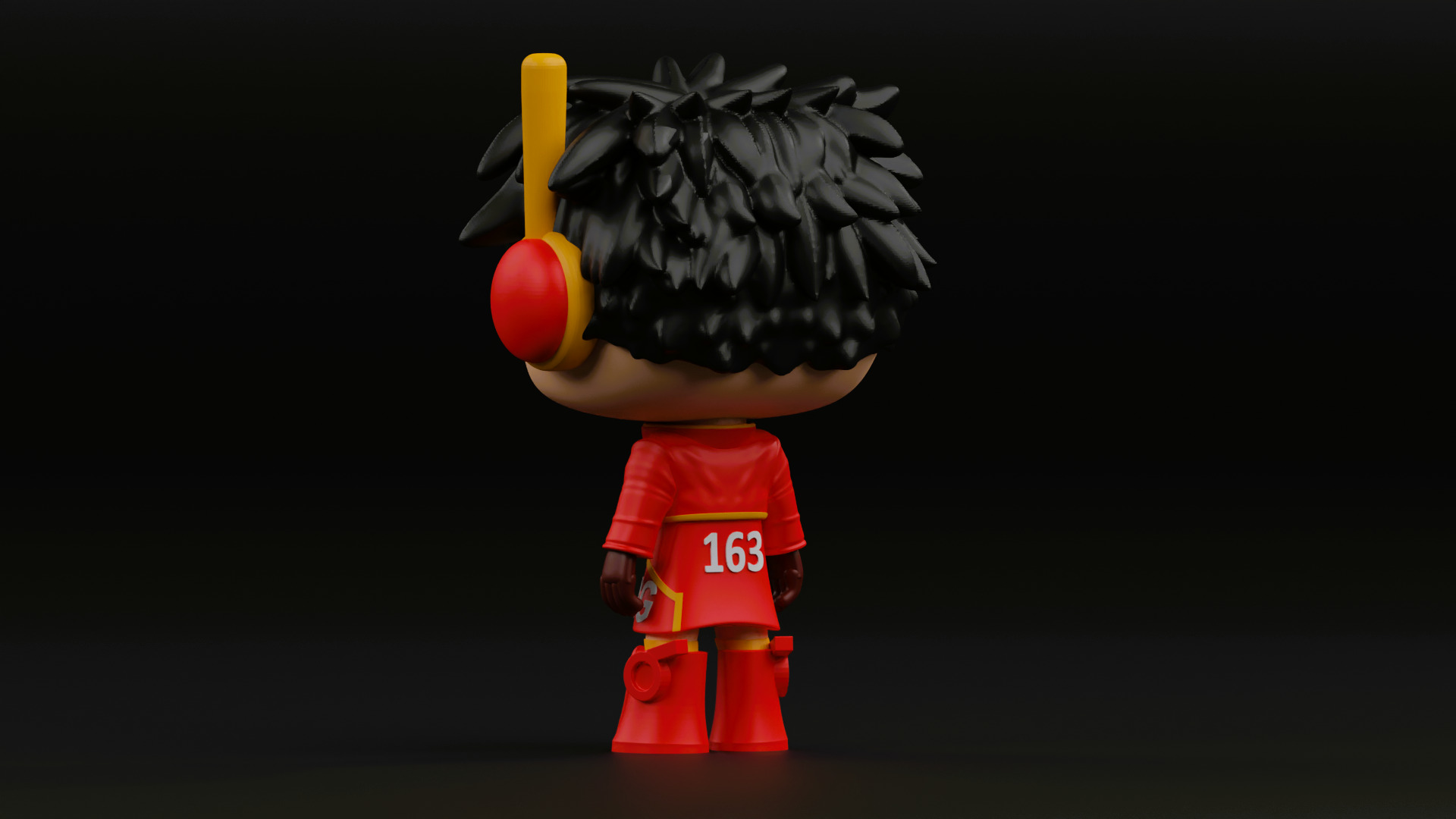 luffy in SSG coat funko pop from the anime one piece 3D print model_13