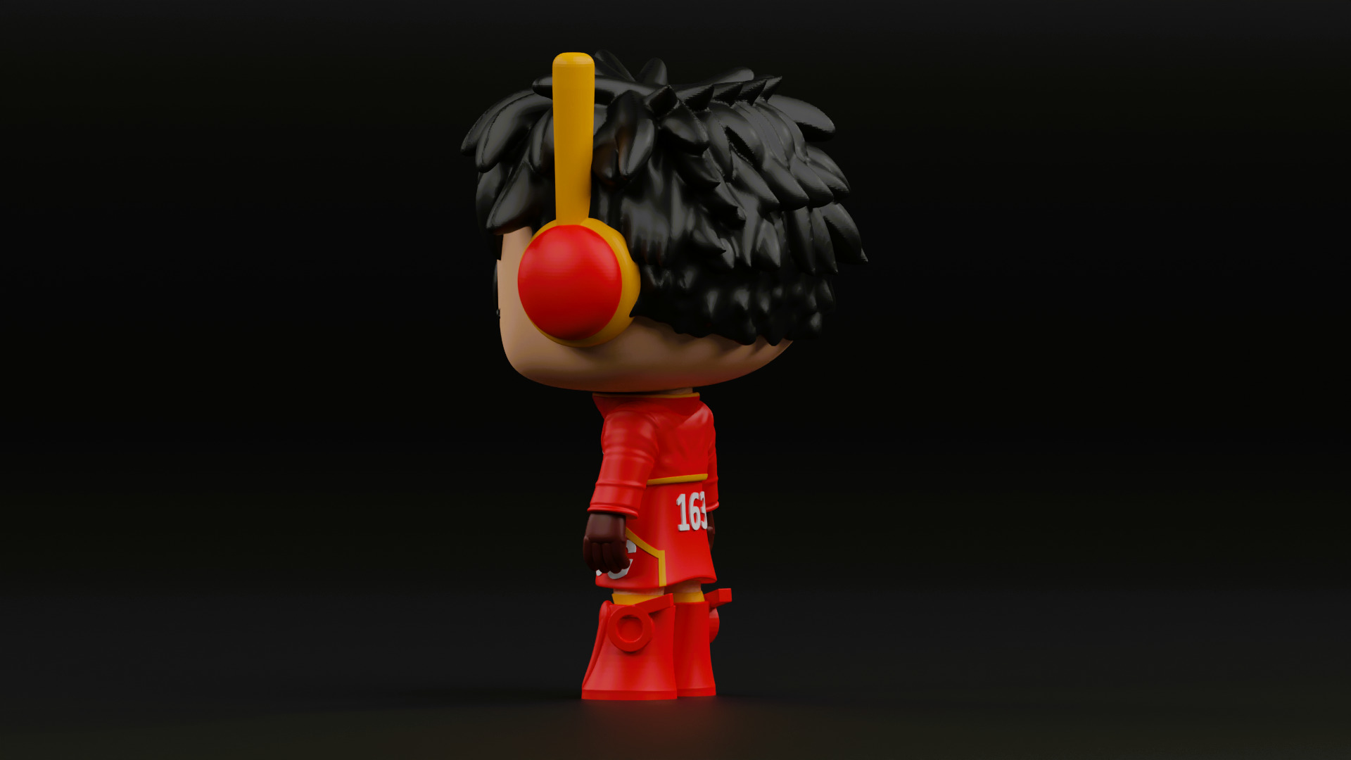 luffy in SSG coat funko pop from the anime one piece 3D print model_14