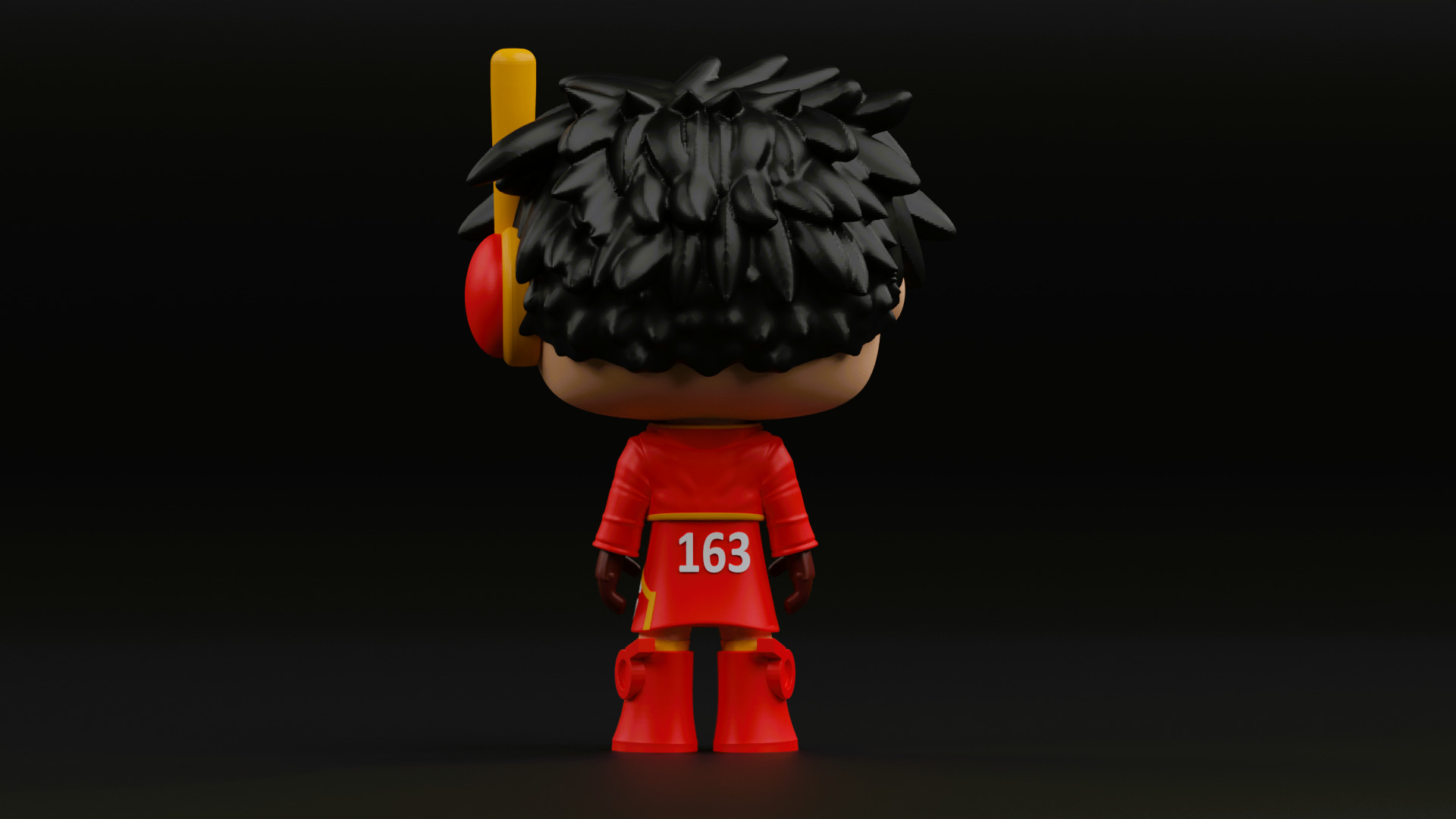 luffy in SSG coat funko pop from the anime one piece 3D print model_12