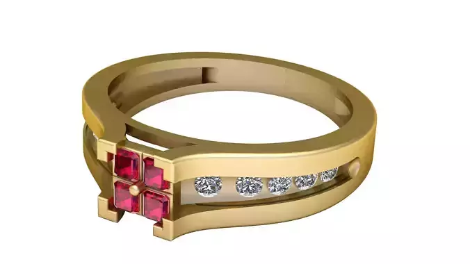  stylish ring pendant 3d printable model