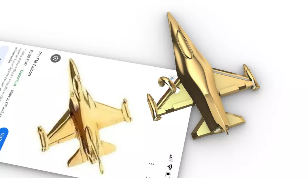 dije- colgante jet -v- 3D print model