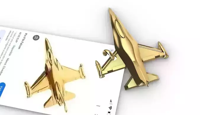 dije- colgante jet -v-  3D print model