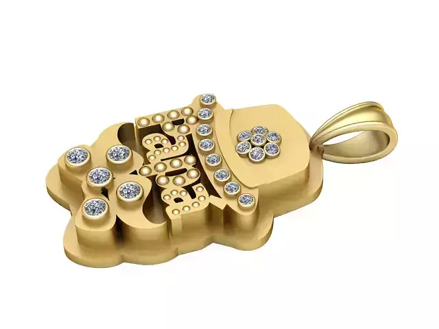 Freemen pendant 3d printable model