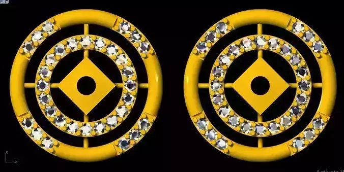 stud earrings 3dm file