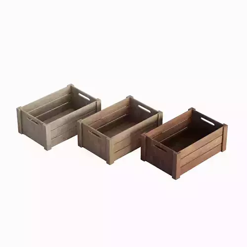 Wooden Crate Set B 