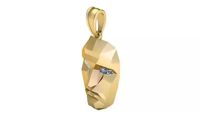 mask pendant 3d printable model