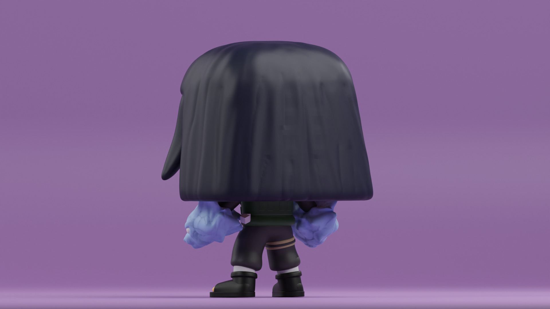 Hinata funko pop from naruto shippuden 3D print model_13