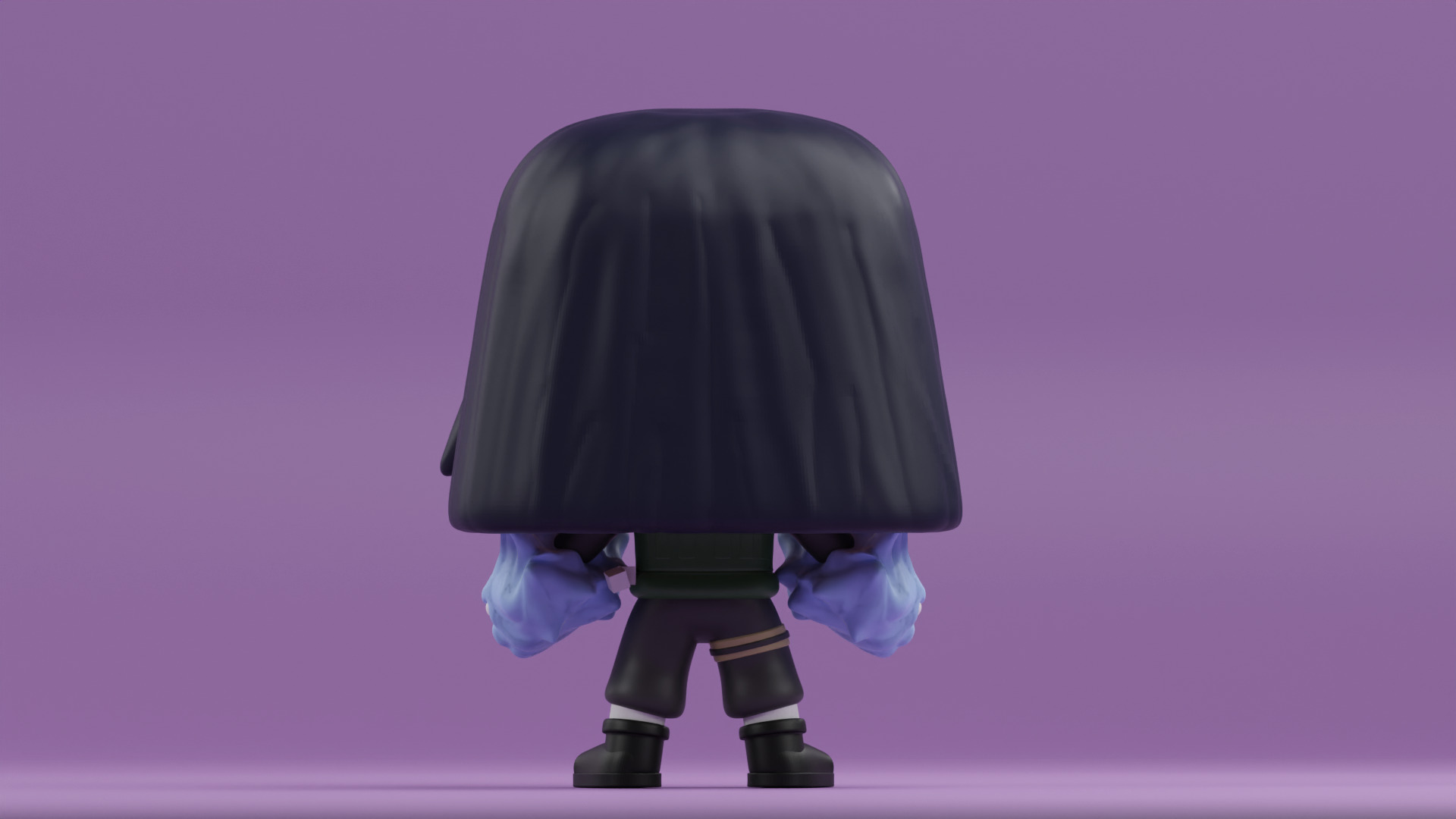 Hinata funko pop from naruto shippuden 3D print model_14