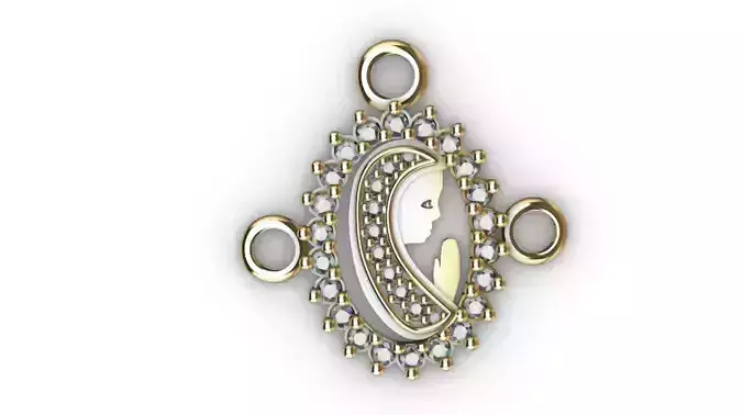 dije- colgante virgen orando -v- 3D print model