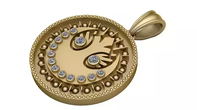 Rebel Alliance pendant 3d printable model