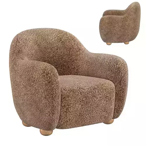 The Lombard Club Chair 3D model