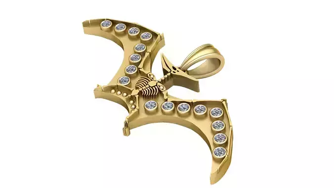 HIP HOP BAT  pendant 3d printable model