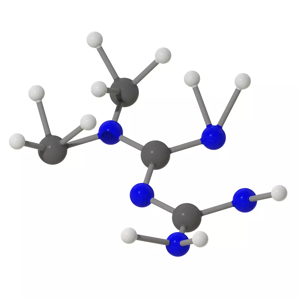 Metformin Molecular Structure 3D print model