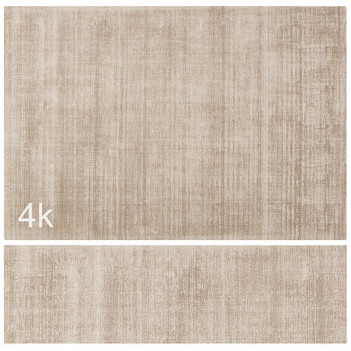 Carpet set 74 - Beige Wool Rug - 4K 3D model