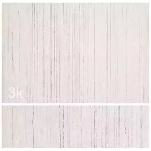 Carpet set 73 - White Wool Rug - 3K