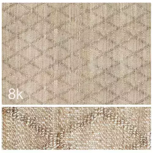 Carpet set 61 - Natural Braided Jute - 8K