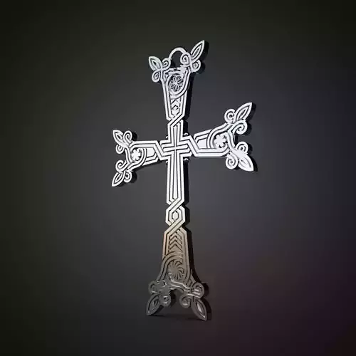 Ornamental Cross Pendant 