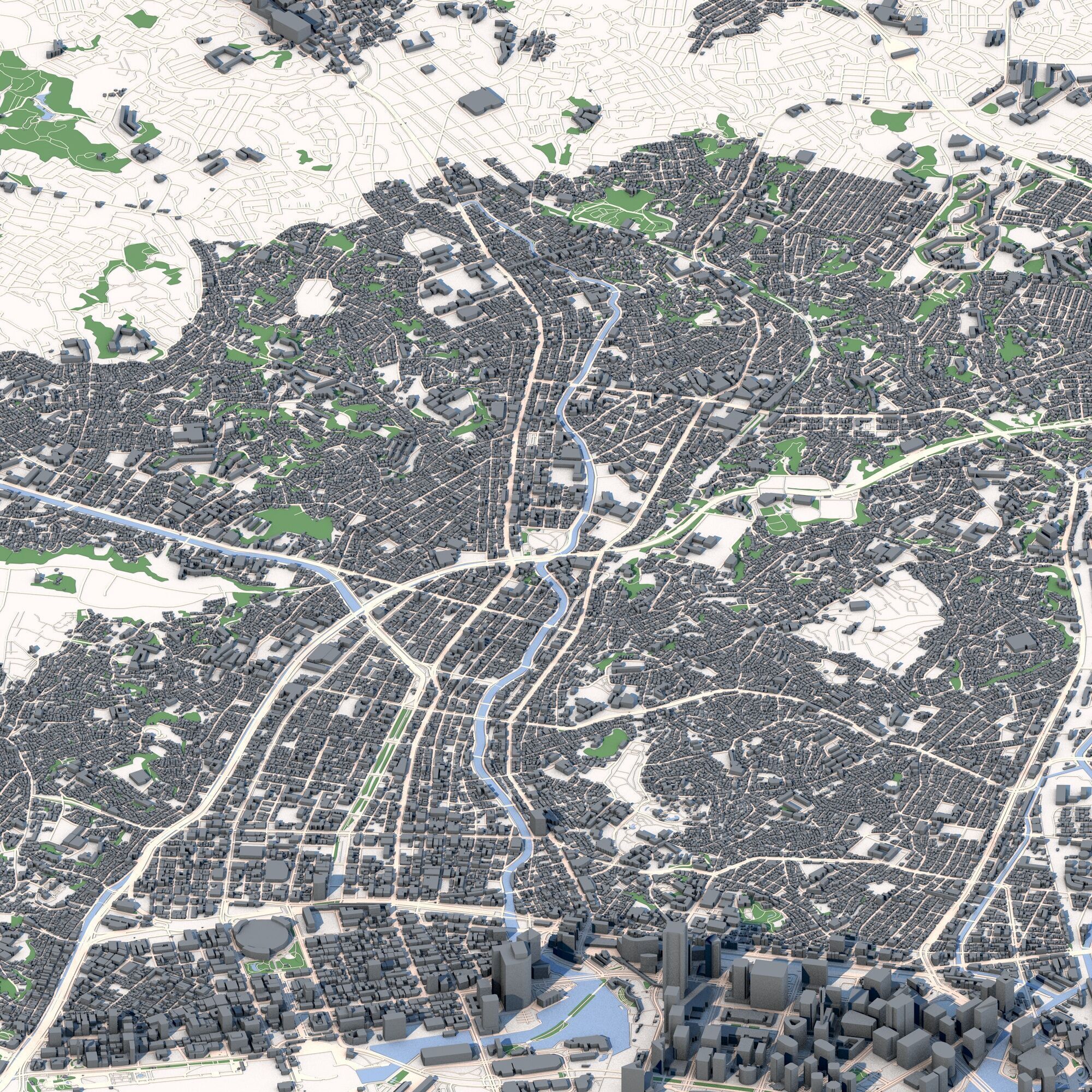 Yokohama City Japan 3D model_4