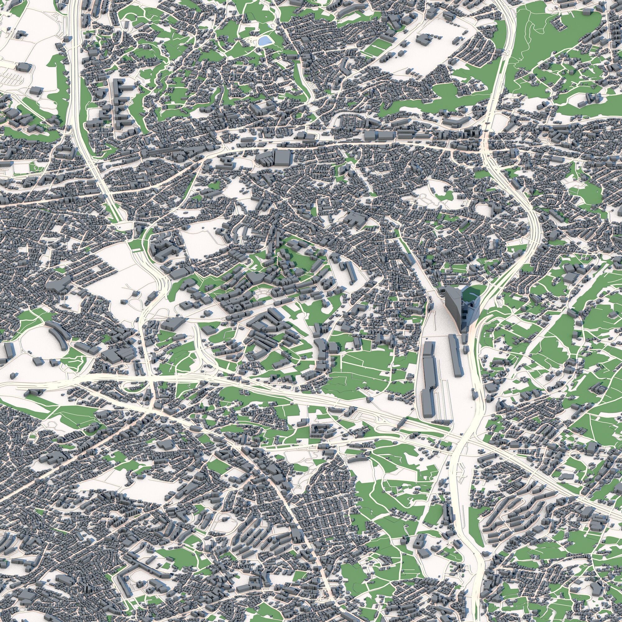 Yokohama City Japan 3D model_7